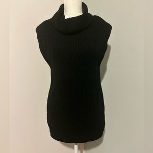 Nordstrom Collection Woman Cashmere Sweater Sleeveless Turtleneck Tunic,Size XS